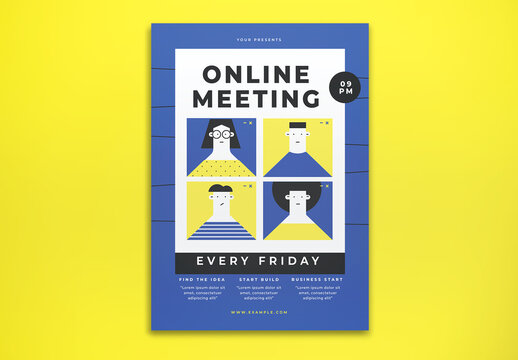 Online Meeting Flyer