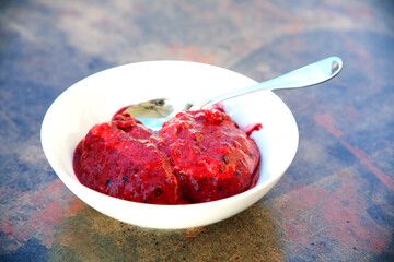 Himbeeren Nachspeise.