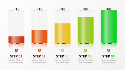 Infographic design template. Creative concept with 5 steps