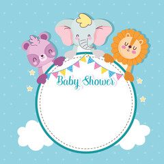 baby shower badge