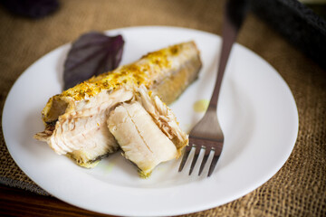fish baked in the oven with spices, spices