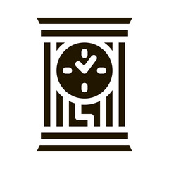 domestic watch glyph icon vector. domestic watch sign. isolated symbol illustration