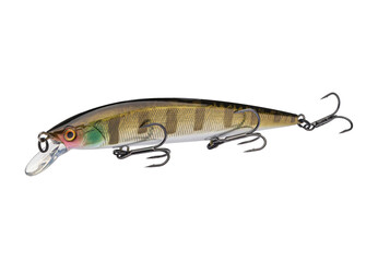 Wobbler with hooks for fishing as bait for fish, which is used for spinning. Fishing tackle for a...