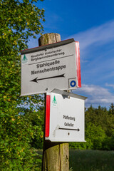 Beschilderung der Wanderwege um Neudorf im harz