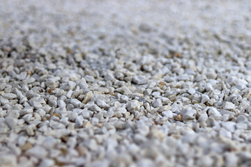 White stones for the background with a blur