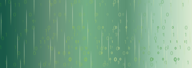 Obraz premium green Science Visualization. Matrix Data Stream
