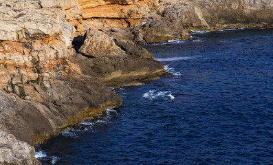 cliff and sea