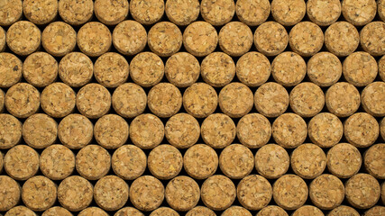 wall wallpaper with corks from wine bottles