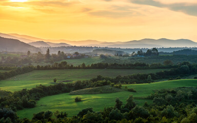 Fototapeta premium landscape with mountains