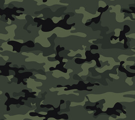 Seamless khaki camouflage pattern modern vector print. Fashion texture © Sanvel
