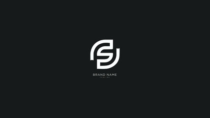 Alphabet letter Initial F, FF FS logo vector design, minimal, innovative, creative, symbol, sign, monogram, template, logotype, concept, branding for premium business typeface, startup, company etc.