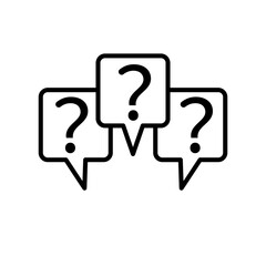 Three linear chat speech message