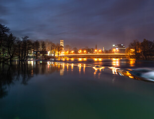 Naklejka premium view of the river
