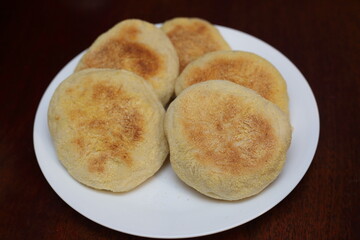 hand made english muffins