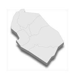 3d isometric map of La Paz City is a Capital of Bolivia