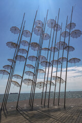 Greece, thessaloniki, .the umbrellas by Georges Zongolopoulos