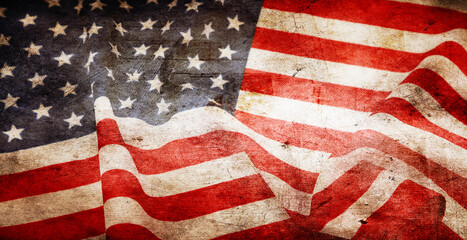 Grunge American flag