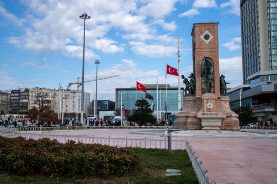 Taksim square and people