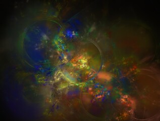 Imaginatory fractal background generated Image