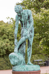 Efter badet Statue at Langelinie Pier copenhagen Region Sjælland (Region Zealand) Denmark