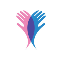 Hand Logo Stacked Color