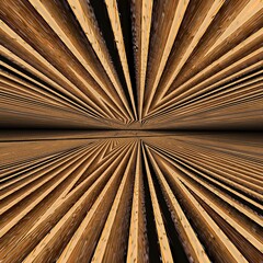 Obraz premium infinite surface 3d diagonal to vanishing point from isometric rectangular shapes in shades of copper tawny brown orange and grey colours 