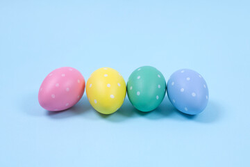 Easter background with Easter eggs.