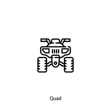 quad  icon vector sign symbol