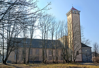 The building of the Former Church of Christ in Ratshof (1937). Kaliningrad