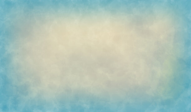 Blue grey gradient watercolor background Pastel painting Grunge wall texture Retro cloud pattern Worn painted cement surface Gradient blue white tones