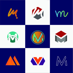M letter logo Company logo 