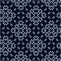  Geometric vector pattern with triangular elements. Seamless abstract ornament for wallpapers and backgrounds. Black and white colors. 