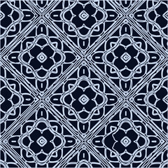 Geometric vector pattern with triangular elements. Seamless abstract ornament for wallpapers and backgrounds. Black and white colors.
