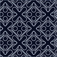 Geometric vector pattern with triangular elements. Seamless abstract ornament for wallpapers and backgrounds. Black and white colors.
