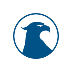 Obraz premium bird logo vector eagle head icon. Stock Vector illustration isolated on white background.