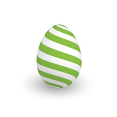Colorful 3D realistic Easter egg
