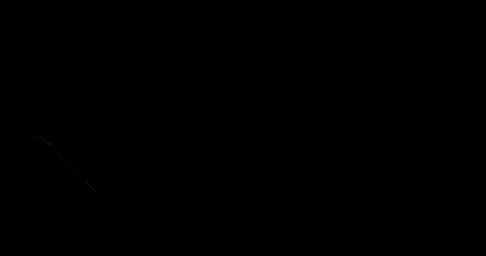 Slow Motion Shot of Real Glass Break at 240 fps Isolated on Black Background