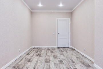 empty room with door