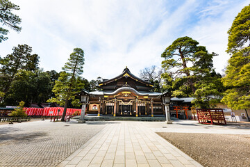 Obraz premium 日本三大稲荷 竹駒神社拝殿