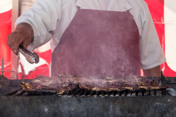 COCINANDO CARNE ASADA 