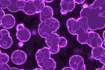 Obraz premium Bacteria 3D seamless tiling.