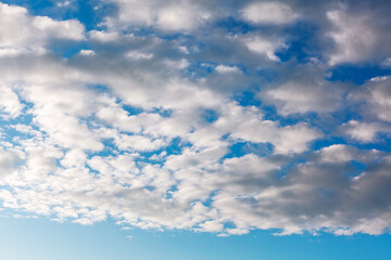 Sky backdrop background with white and grey clouds