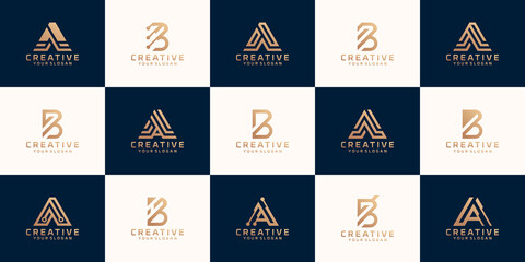 a collection, the A-B letter monogram logo for the company