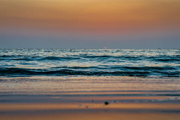 A photo was taken just after the sunset or golden hour using 50mm lens