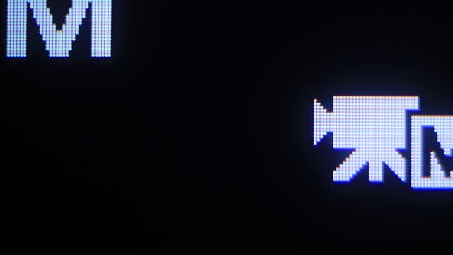 Blinking recording signal on the camcorder screen
