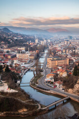view on the city sarajevo