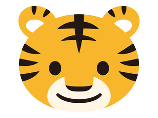 虎の顔のイラスト