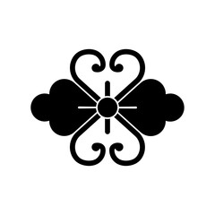 花菱紋・蔓変り花菱（つるかわりはなびし）/ 変り蔓花菱（かわりつるはなびし）