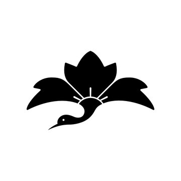 花菱紋・鬼花菱鶴（おにはなびしづる）