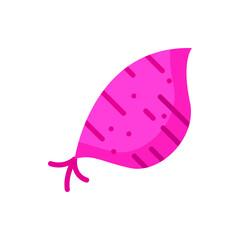 Sweet Potato Flat Icon Logo Illustration Vector Isolated. Chinese Food and Restaurant Icon-Set. Suitable for Web Design, Logo, App, and Upscale Your Business.